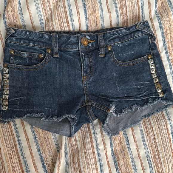 Pants - Free People Distressed Jean Cut Off Short Shorts